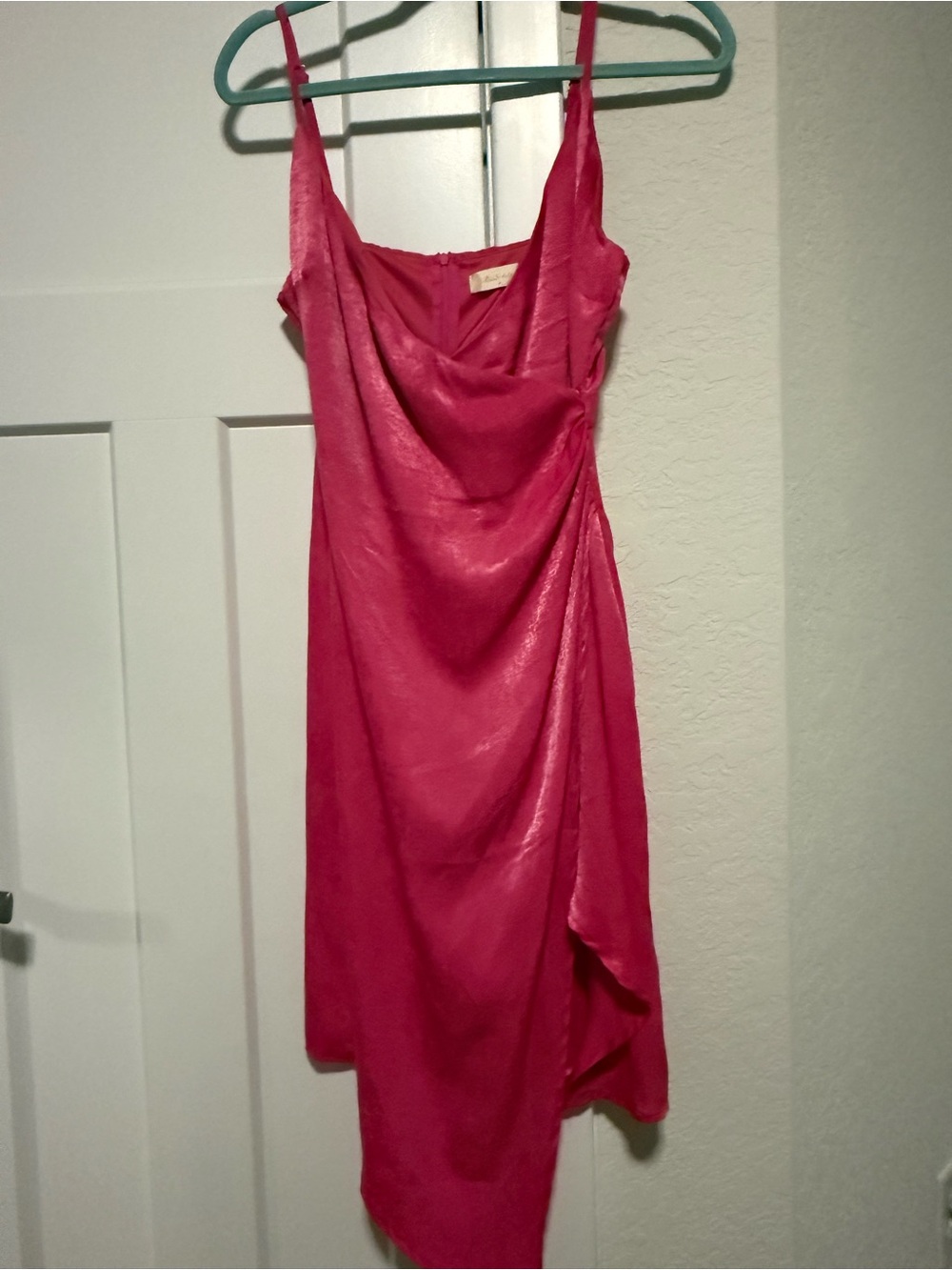 Altar'd State Hot Pink Slip Dress
